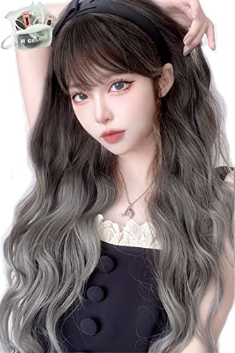 Photo 1 of MGRANDE wig premium line ? active top stylist produce ? 6 items set inner color line women's original wig semi-long small face effect?gray graLCa DY52A?