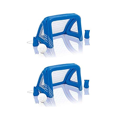 oldzon Fun Goals Water Polo/Soccer Game Floating Swimming Pool Toy (Two-Pack) with Ebook