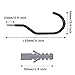 Upgrade Bike Hook,Ilyever 10 Pack Heavy Duty Bike Hanger Bike Storage Hooks with 10 pack bolts for Garage Wall and Ceiling- Fits All Bike Types, Easy On/Off,Black