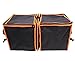 ideapro Super Heavy-Duty Collapsible 4-Compartment Auto Trunk Organizer Cooler Made of 600D Pack Cloth with 2 Insulated Sections Provides Folding Storage for Groceries in Your Car Truck or SUV