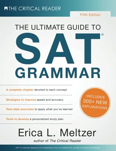 SAT参考書 Erica Meltzer Reading＆Grammar 3冊 The Ultimate Guide to SAT Grammar Workbook, 3rd Edition: Meltzer