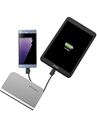 mycharge hubplus C, 6700 mAh Cargador portátil con integrado USB C y cables Micro USB integrado y pared Prongs