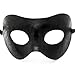 Classic - Men's Black Masquerade Mask - Faux Leather - Venetian - Mens - Unisex - Fancy Goods