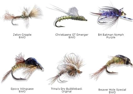 Mayfly Flies- BWO Nymph/Emerger/Cripple 