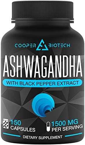 Ashwagandha - 150 Capsules 1500MG - Stress Relief - Anti Anxiety - Mood Enhancer - Organic Ashwagandha Root Powder Extract - Cortisol & Adrenal Support - Adrenal Fatigue - Thyroid Support Supplements