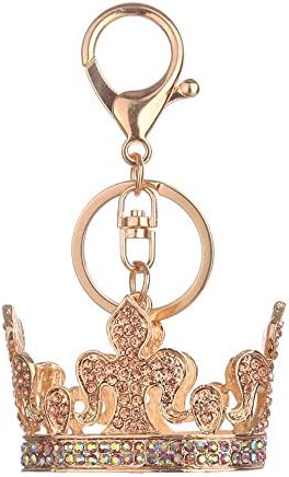 callm Crown Key Ring Chain, Crown Sparkling Key Chains Without Tassels Handbag Accessories, Purse Pendant, Fashion Item, Car Key Chain, Gift Idea for Woman