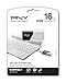 PNY Compact Attaché 16GB USB 2.0 Flash Drive - Black/White - P-FD16GCOM-GE