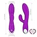 Vibrator ， Louviva Rabbit Vibrating G-spot Vibrator Massage 20 Frequency Vagina Clitoris Stimulation Silicone Waterproof Quiet Adult Sex toys for Women or Couples