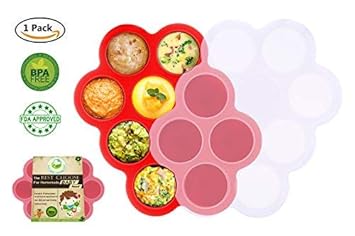 Bandeja de comida para bebés de silicona con tapa - Contenedores ...