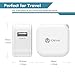 Mini Portable USB Wall Charger for Travel, 12W 2-Pack Cell Phone Charger Adapter/Foldable Plug for iPhone11 Pro/X/XR /8/7 /6/ Plus, iPad Pro/Air 2 /Mini 3/ Mini 4, Galaxy S7/ S6 /S6 Edge/Edge+