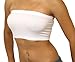 Dona Michi Women's Basic Stretch Bandeau Bra Tube Top One Size Fits All - White