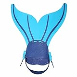 Monofin Adjustable Mermaid Tails Swim Fins with 3 Color for Swimming with Flipper Diving Fins-Girls,Boys