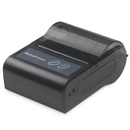 WeeiUs 80mm 3’1/8 Bluetooth Thermal Receipt Printer Mini Wireless Portable Mobile POS Printer Compatible with Android iOS Windows Linux ESC POS Star