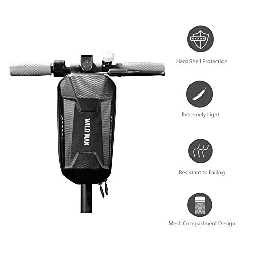 Epessa Scooter Storage Bag,Scooter Handlebar Bag,Front Hanging Bag for Xiaomi Mijia M365/M365 Pro/Segway ES1/ES2/ES3 Fit for Carrying Charger Tools Repair Tools|Large Capacity|EVA Material (3L)