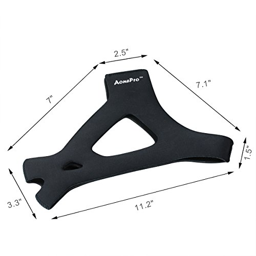 Anti Snoring Chin Strap - Snoring Helper, A Better Solution for Stopping Snoring Naturally and Aid Softly, Jaw Strap Supporter - Black - Thumbnail 2