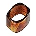 interDesign Tor Trois Napkin Ring, Brown, Set of 4