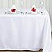 BalsaCircle 90x156-Inch White Rectangle Polyester Tablecloth Table Cover Linens for Wedding Party Events Kitchen Dining