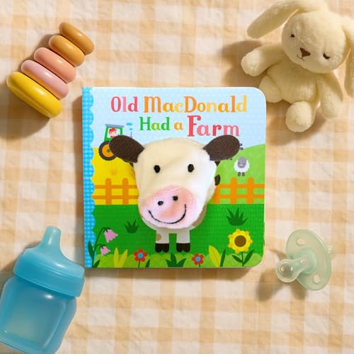 Old MacDonald Had a Farm Finger Puppet Board Book Nursery Rhyme, Ages 1-4