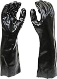 West Chester 12018 Chemical Resistant PVC Coated Work Gloves: 18" Length, Size Large, 2 Pairs