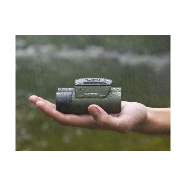 Olympus 8x25 WP II Fernglass (Wasserdicht, Beschlagsfrei, Staubschutz, 10-fache Vergrößerung), geeignet für Outdoor-Einsätze, grün – Bild 6