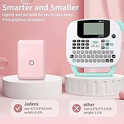 JADENS Label Maker Machine with Tape, D110 Portable