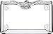 CRUISER ACCESSORIES 77023 MC Eagle Motorcycle License Plate Frame, Chrome, 1 Frame