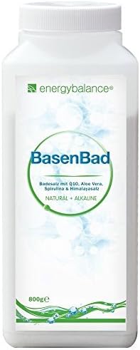 Alkaline Bath Salts with Q10 and Aloe Vera, 800g by EnergyBalance