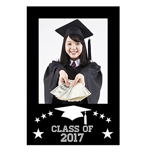 7-gost(TM) 8PCS 2017 Graduation Grad Party Masks Frame Photo Booth Props Mustache On Stick