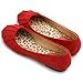 Ollio Women's Ballet Shoe Comfort Faux Suede Flat