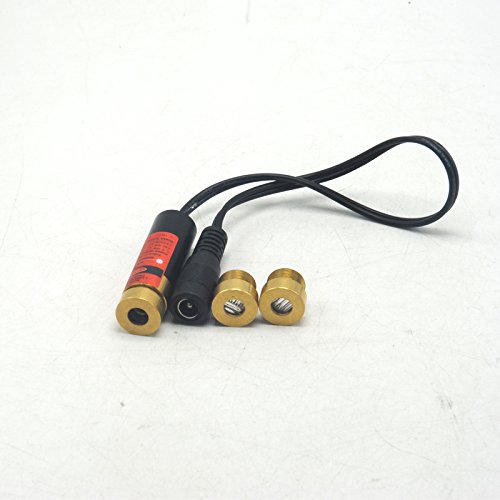 Focusable 650nm 660nm Red Laser Diode Module 3-5 V 100mw Dot/Line/Cross Module 13x42mm w/US Adapter and Heatsink