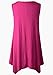 Lanmo Women Plus Size Solid Basic Flowy Tank Tops Summer Sleeveless Tunic (2X, Fushia)