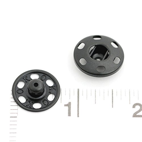 60 Sets of Sew-on Snaps, 19mm, Gunmetal
