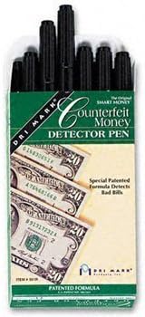 Dri MarkÃƒÂ'Ã'Â® Smart MoneyÃƒÂ'Ã'Â® Pen PEN,DETECTR,COUNTRFEIT,DZ BL77-A (Pack of2) by DRIMRK