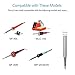 GeToo ST Series Soldering Tip for Weller WLC100, WP25, WP30, SP40L,SP40N and WP35 Irons Tips, Set of 5 Shapes