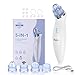 Professional Blackhead Remover Kit Blackhead Vacuum, Shefave Electric Blackhead Remover Pore Cleaner Acne Comedo Suction Extractor Tool Microdermabrasion Machine with 5 Probes Light Blue