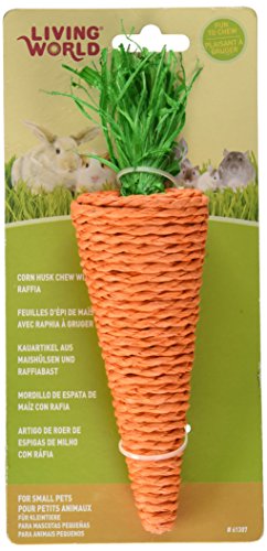 Living World Nibblers Corn Husk Pet Chew, Carrot