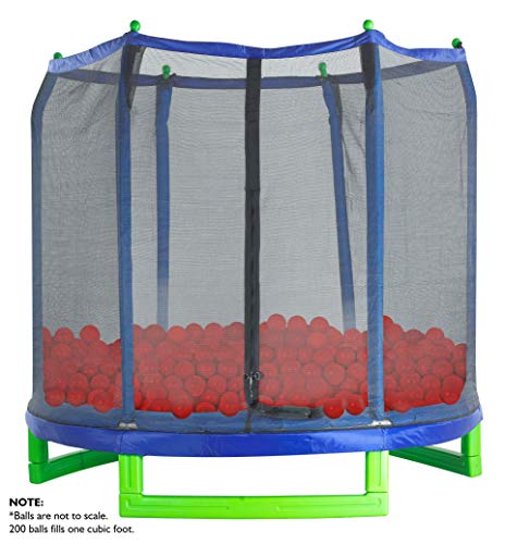 Ball Pit Balls - Phthalate and BPA Free - Crush Proof Plastic Pit Balls - Kiddy Trampoline Balls For Ball Pit and Bounce House Balls. For Ball pits for toddlers, bathtime, or, swimming pool - Red