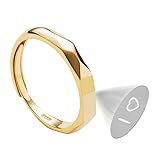 925 Sterling Silver Promise Ring for Her Him Couple