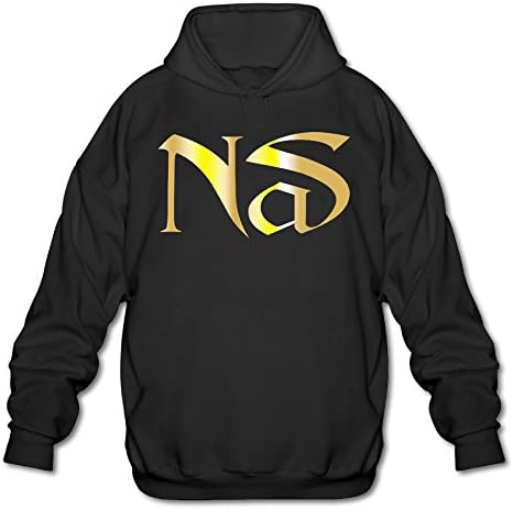 Alant Men's Nas Logo Gold Style Logo Hoodie