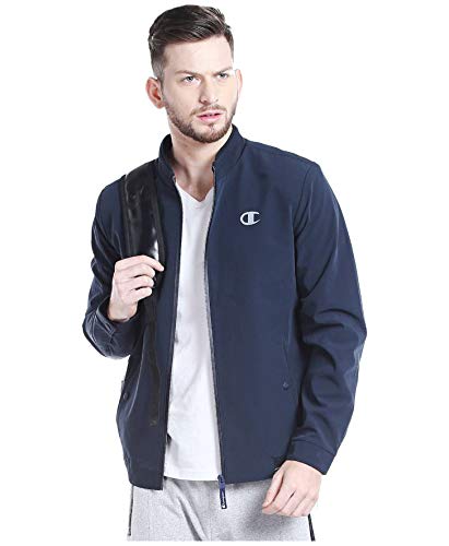 champion jacket mens blue