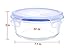 Kinetic GoGreen Glassworks Elements 6-Piece Round Oven Safe Glass Food Storage Container Set, 32 oz, 55099