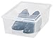 IRIS 101481 IRIS 13.5 Quart Modular Storage Box, Clear, 6 quart, Multicolor