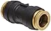 Legris 3106 62 00DOT Nylon & Nickel-Plated Brass Push-To-Connect Fitting, Complies with DOT, Inline Union, 1/2