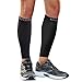 BALEAF Unisex Calf Compression Leg Sleeve Shin Support Calf Socks for Running, Cycling, Hiking, Shin Splints and Varicose Veins, Pure-Black, L(1 Pair)