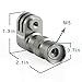 Mekingstudio SE-BA01 Full Metal Bike Bicycle Wheel Hub Camera Bracket Mount Three Prong Mount for Gopro Hero 6 5 4 Session 3+ 3 2 1 Sjcam Xiaomi Yi Action Camera