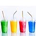 Reusable Straws Metal Stainless Steel [Food Grade], 8 Drinking Straws 4 Strait & 4 Bent, with 2 Cleaning Brushes & Storage Bag