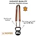 Inspire in Time Camera Neck Strap - Genuine Leather Adjustable Straps Universal Interfaces Mirrorless DSLR Cameras, Nikon, Canon, Sony, Olympus, Panasonic, Fuji & More, Brown
