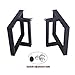 MBQQ Rustic Decor T-Shape Table Legs, Heavy Duty Metal, 15.7'H x 17.7'W, Dining & Desk, Industrial Modern, DIY Iron Bench Legs