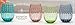 Circleware 44395 White Rain Glassware Products, Multi-Colored
