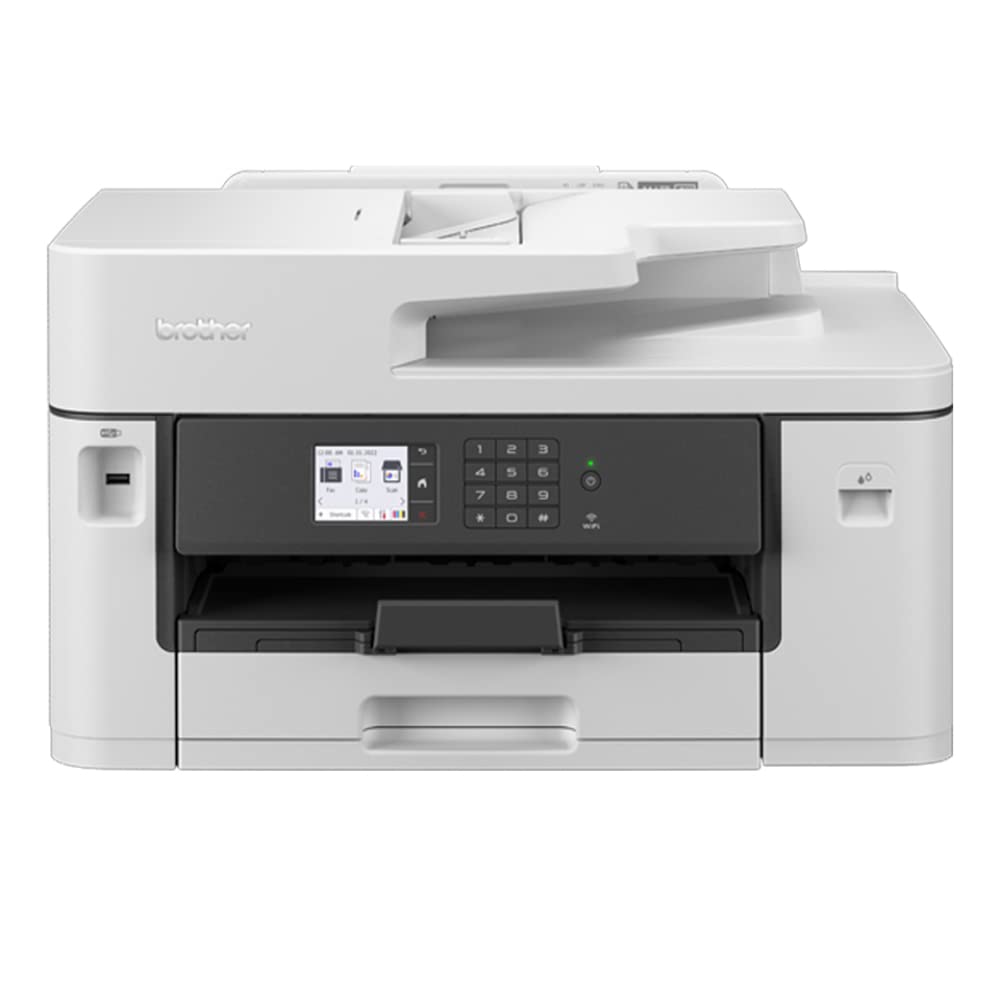 BROTHER MFC-J5340DW Wireless Colour Inkjet Printer | 4-in 1 (Print/Copy/Scan/Fax) | Wi-Fi/USB/NFC | A3 Print |6.8cm LCD Screen, UK Plug